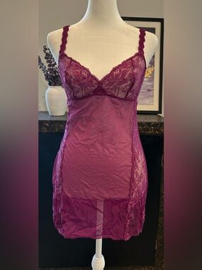 Victoria's Secret Vintage Lace Dress/ Chemise | Plum | Size: M